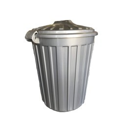 ΚΥΚΛΩΨ Plastic Rubbish Bin With Clips 40LT Grey 003301470 5202707000788