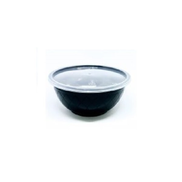 Θαλασσινός Utensil Round Black Microwave Set 1000ML 50PCS ΕΜ.6844 0150540011