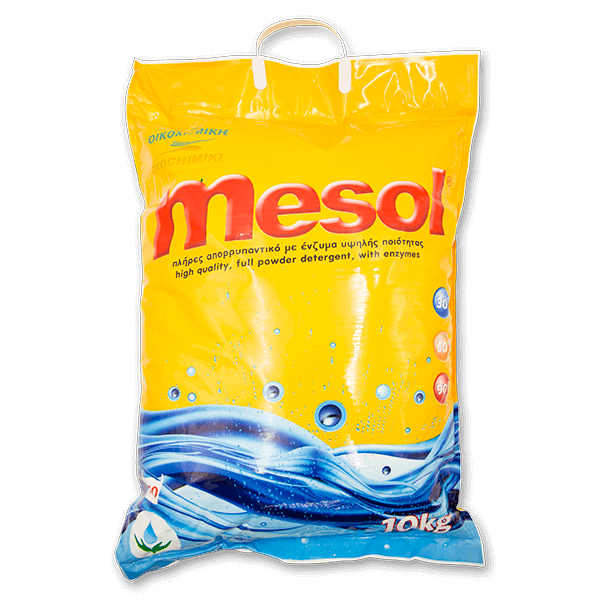 ΟΙΚΟΧΗΜΙΚΗ Mesol Complete Powder Detergent With Enzymes 10Kg 13121201028 0130340032