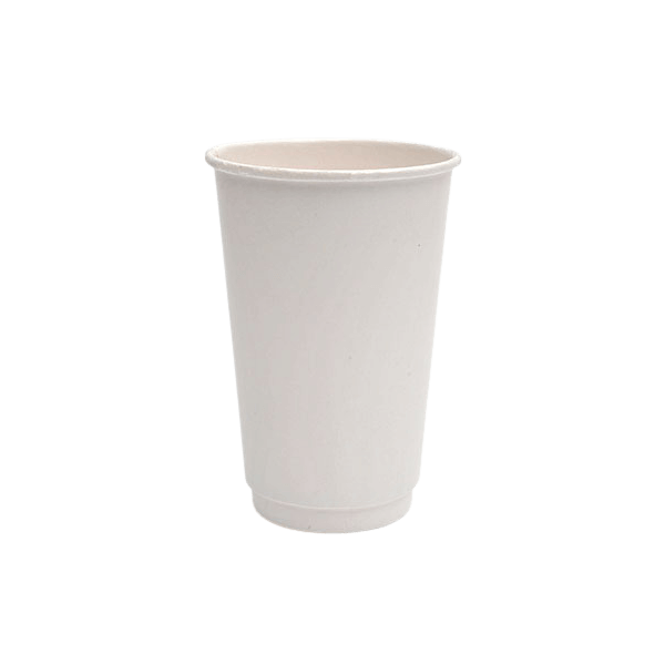 Packoflex Paper Double Wall Cups 16OZ White 25PCS 0530051-3 0150210038