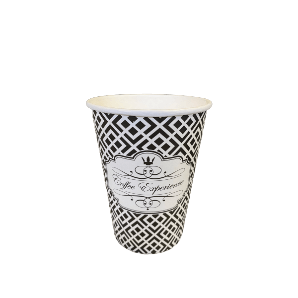 Dimexsa Paper Cups 14OZ Black Coffee Experience 50PCS 0530040 0150210019