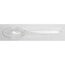 OEM Plastic Spoon Small 15Cm Clear Singly Wrapped 100Pcs 000908-2 8691294760354