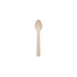 TESSERA Wooden Dessert Spoon 1/1 In Paper 100Pcs QA1014WFSC 5206970900424