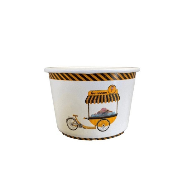 Θαλασσινός Paper Round Ice Cream Bowl 6Oz 50PCS ΕΜ.6873 0151250005