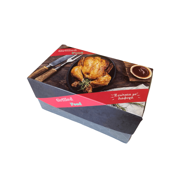 OEM Food Paper Box Chicken Z11 Black 22X12,9X11 1Kg/7Pcs 07-2412 0150780034