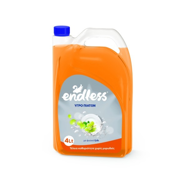 Endless Dish Washing Liquid Vinegar 4LT 1200440203 5202995102836