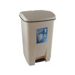 OEM Viomes Plastic Rubbish Bin With Pedal Plastic 40LT Biege 14111 ΜΠΕΖ 5203493541462