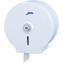 JOFEL Mini Jumbo Toilet Paper Dispenser Metallic White AE12400 8427950300592