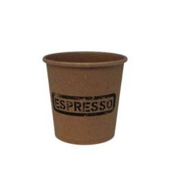 Dimexsa Paper Cups 4OZ Craft Espresso 50PCS 0530001-13 0150210011