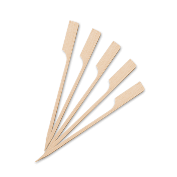 OEM Bamboo Paddle Picks 9CM 100PCS 0060031 6930294144309